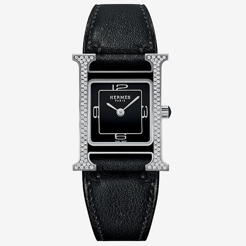 HERMES-에르메스 Heure H Double Jeu watch 블랙다이얼 레이디스 워치