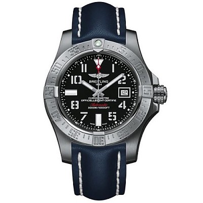 [스페셜오더]BREITLING-브라이틀링 어벤져 II 씨울프 스틸 볼케이노 블랙 남성시계 45mm