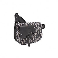 [스페셜오더]DIOR-1ADPO0 디올 그레이 카프스킨 가죽 SADDLE 백