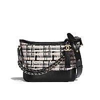 [스페셜오더]CHANEL-A91810 샤넬 블랙 빈티지 카프스킨 가브리엘 쉐브론 호보 백