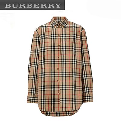 BURBERRY-80227971 버버리 버튼 다운 칼라 빈티지 체크 셔츠