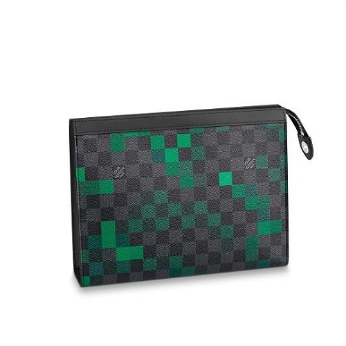 [스페셜오더]LOUIS VUITTON-N60176 루이비통 다미에 그라파이트 그린 픽셀 포쉐트 보야주 MM