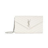 [스페셜오더]SAINT LAURENT-393953 생 로랑 레드 골드 마틀라세 모노그램 엔벨로프 woc 체인지갑