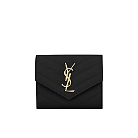 [스페셜오더]SAINT LAURENT-403943 생 로랑 레드 텍스처드 마틀라세 모노그램 컴팩트 3단 지갑