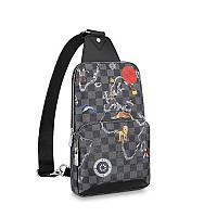 LOUIS VUITTON-M15078 루이비통 그레이 모노그램 글로우 에비뉴 슬링 백
