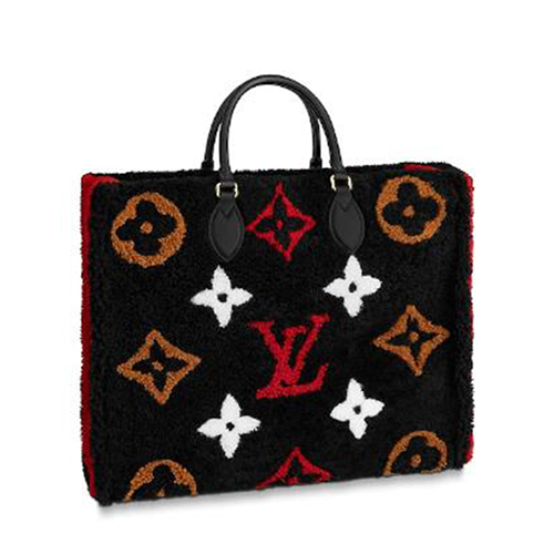 [스페셜오더]LOUIS VUITTON-M55421 루이비통 블랙/코클리코 레드 모노그램 시어링 온더고