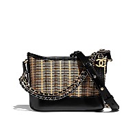 [스페셜오더]CHANEL-A91810 샤넬 블랙 빈티지 카프스킨 가브리엘 쉐브론 호보 백