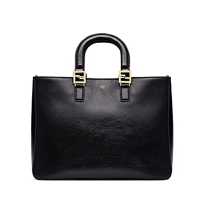 [스페셜오더]FENDI-8BH368 펜디 블랙 FF 미디엄 토트백