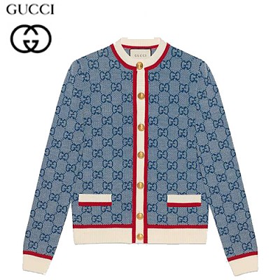 GUCCI-574162 4354 구찌 블루 GG 니트 가디건