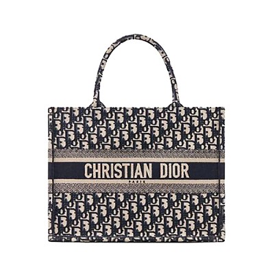 [스페셜오더]DIOR-M1296 디올 블루 BOOK TOTE DIOR OBLIQUE 자수 스몰 백