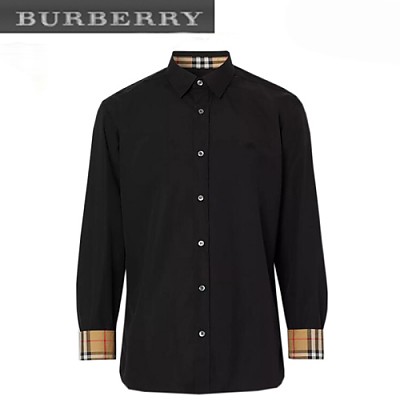 BURBERRY-80087041 버버리 페일 블루 스트레치 포플린 셔츠