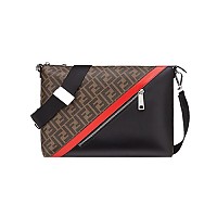 [스페셜오더]FENDI-7VA470 펜디 브라운 FF 모티프 슬림 메신저백