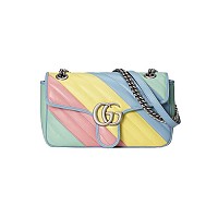 GUCCI-443497 1000 구찌 블랙 페이턴트 가죽 GG 마몽] 스몰 숄더백