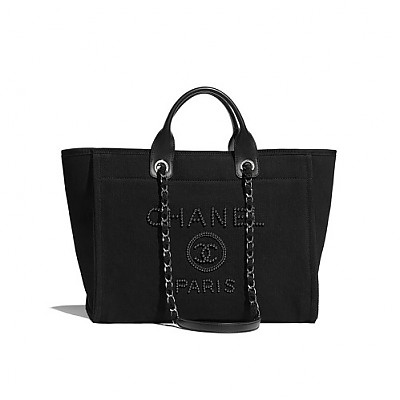 [스페셜오더]CHANEL-A66941 샤넬 블랙 캔버스 도빌 쇼핑백