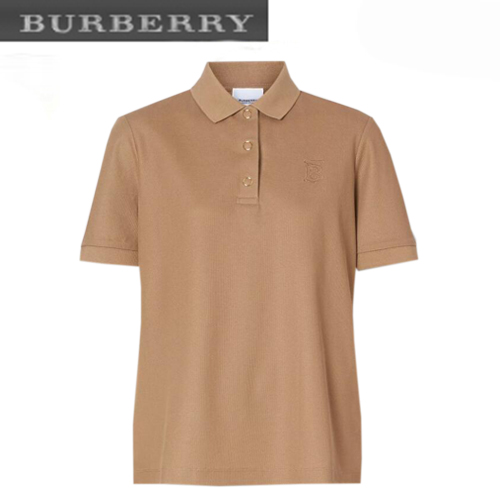 BURBERRY-80152101 버버리 카멜 모노그램 모티프 피케 폴로셔츠