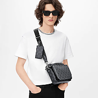 LOUIS VUITTON-M14069 루이비통 스카이 블루 모노그램 트리오 메신저