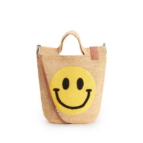 [스페셜오더]LOEWE-A685 로에베 네츄럴/옐로우 라피아 Smiley Slit bag 스마일리 슬릿 백