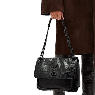 YSL-633178 생 로랑 DARK CORK 램스킨 NIKI 미디엄 숄더백 28cm