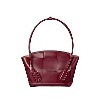 [스페셜오더]BOTTEGA VENETA-575943 보테가 베네타 우드 인트레치아토 패턴 스몰 아르코 33 탑 핸들백