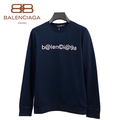 BALENCIAGA-082614 발렌시아가 블랙 아플리케 장식 스웨트셔츠 남성용