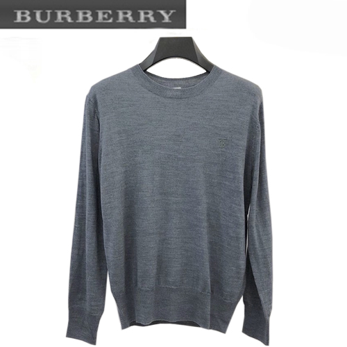 BURBERRY-08287 버버리 라이트 블루 TB 로고 디테일 스웨터 남성용