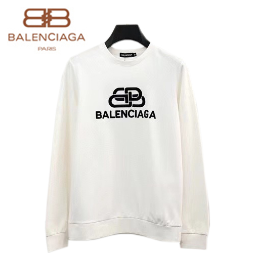 BALENCIAGA-082812 발렌시아가 화이트 로고 아플리케 장식 스웨트셔츠 남성용