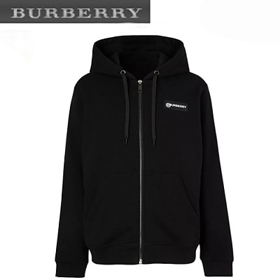 BURBERRY-80245441 버버리 레드 로고 프린트 빈티지 체크 패널 후드 톱 남여공용