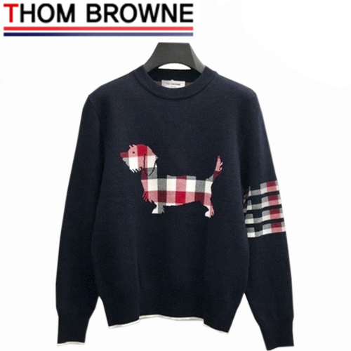 THOM BROWNE-11048 톰 브라운 블랙 강아지 디테일 스웨터 남성용