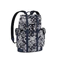 LOUIS VUITTON-M14676 루이비통 블루 모노그램 헤리티지 크리스토퍼 백팩 MM