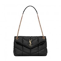 [스페셜오더]SAINT LAURENT-577476 생 로랑 블랙 루루 푸퍼 실버 스몰 숄더백