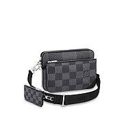 LOUIS VUITTON-M14069 루이비통 스카이 블루 모노그램 트리오 메신저