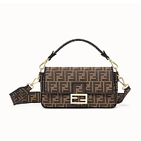 [스페셜오더]FENDI-8BR792 펜디 블루 글레이즈드 캔버스 미디엄 바게트 1997 백
