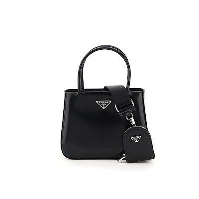 [스페셜오더]PRADA-1BA320 프라다 블랙 브러시드 가죽 핸드백