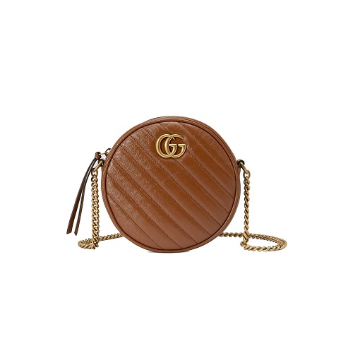 [스페셜오더]GUCCI-550154 2535 구찌 브라운 GG 마몽 미니 라운드 숄더백