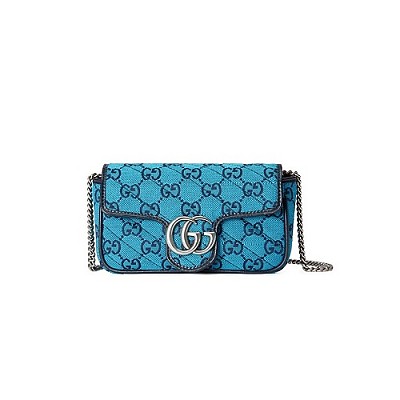 [스페셜오더]GUCCI-‎‎‎‎658657 4487 구찌 블루 GG 멀티컬러 벨트 백