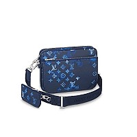 LOUIS VUITTON-M14069 루이비통 스카이 블루 모노그램 트리오 메신저