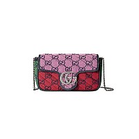 GUCCI-476433 8106 구찌 실버 GG 마몽 수퍼 미니백
