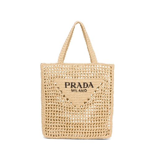 [스페셜오더]PRADA-1BG393 프라다 탠 라피아 토트 백