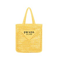 [스페셜오더]PRADA-1BG393 프라다 화이트 라피아 토트 백