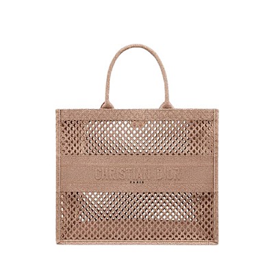 [스페셜오더]CHRISTIAN DIOR-M1296 디올 CLAY 메쉬 자수 스몰 BOOK TOTE 백