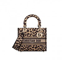 [스페셜오더]CHRISTIAN DIOR-M0565 디올 그레이 Toile de Jouy Reverse 자수 LADY D-LITE 미디엄 백