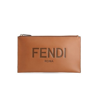 [스페셜오더]FENDI-8N0178A 펜디 브라운 미디엄 플랫 파우치