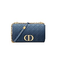 [스페셜오더]CHRISTIAN DIOR-M9243 디올 블루 플라워 데님 CARO 카로 라지 숄더백