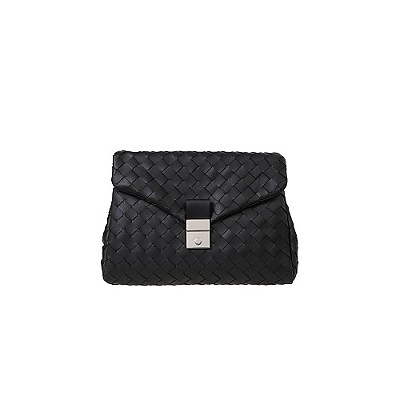 [스페셜오더]BOTTEGA VENETA-630233 보테가 베네타 블랙 인트레치아토 포토폴리오 플랩 클러치