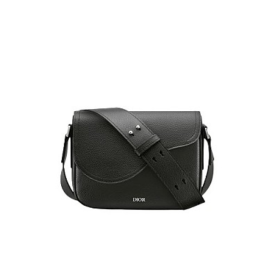 [스페셜오더]DIOR-1ADME 디올 블랙 카프스킨 가죽 SADDLE 미니 메신저 백