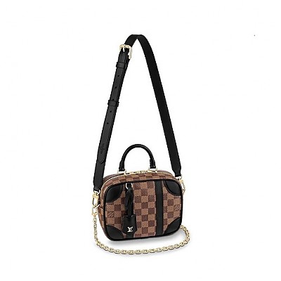 [스페셜오더]LOUIS VUITTON-N50063 루이비통 블랙 다미에 에벤 발리젯 수플 BB