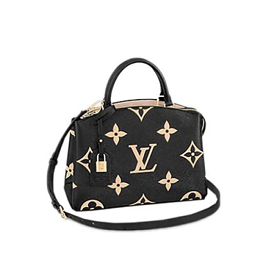 LV-M58913 루이비통 블랙/베이지 모노그램 앙프렝뜨 쁘띠뜨 팔레 토트 백 29cm