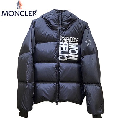 MONCLER-10161 몽클레어 블랙 나일론 프린트 장식 패딩 남성용