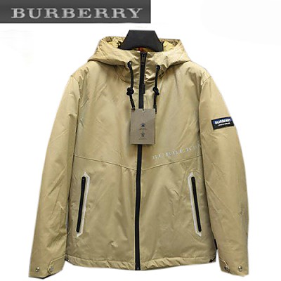 BURBERRY-101910 버버리 베이지 패치 장식 패딩 남성용