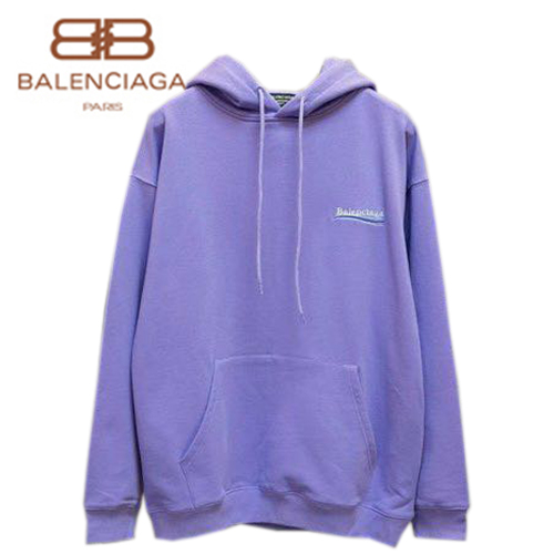 BALENCIAGA-082813 발렌시아가 퍼플 아플리케 장식 후드 티셔츠 남성용